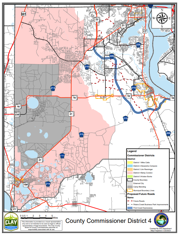 Map of Commissioner District 4 area