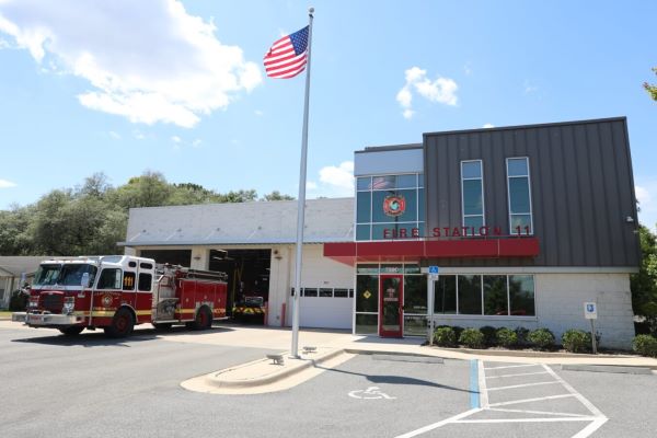 Street view of the front of Station 11