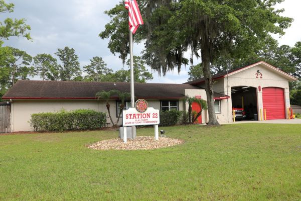 Street view of the front of Station 22