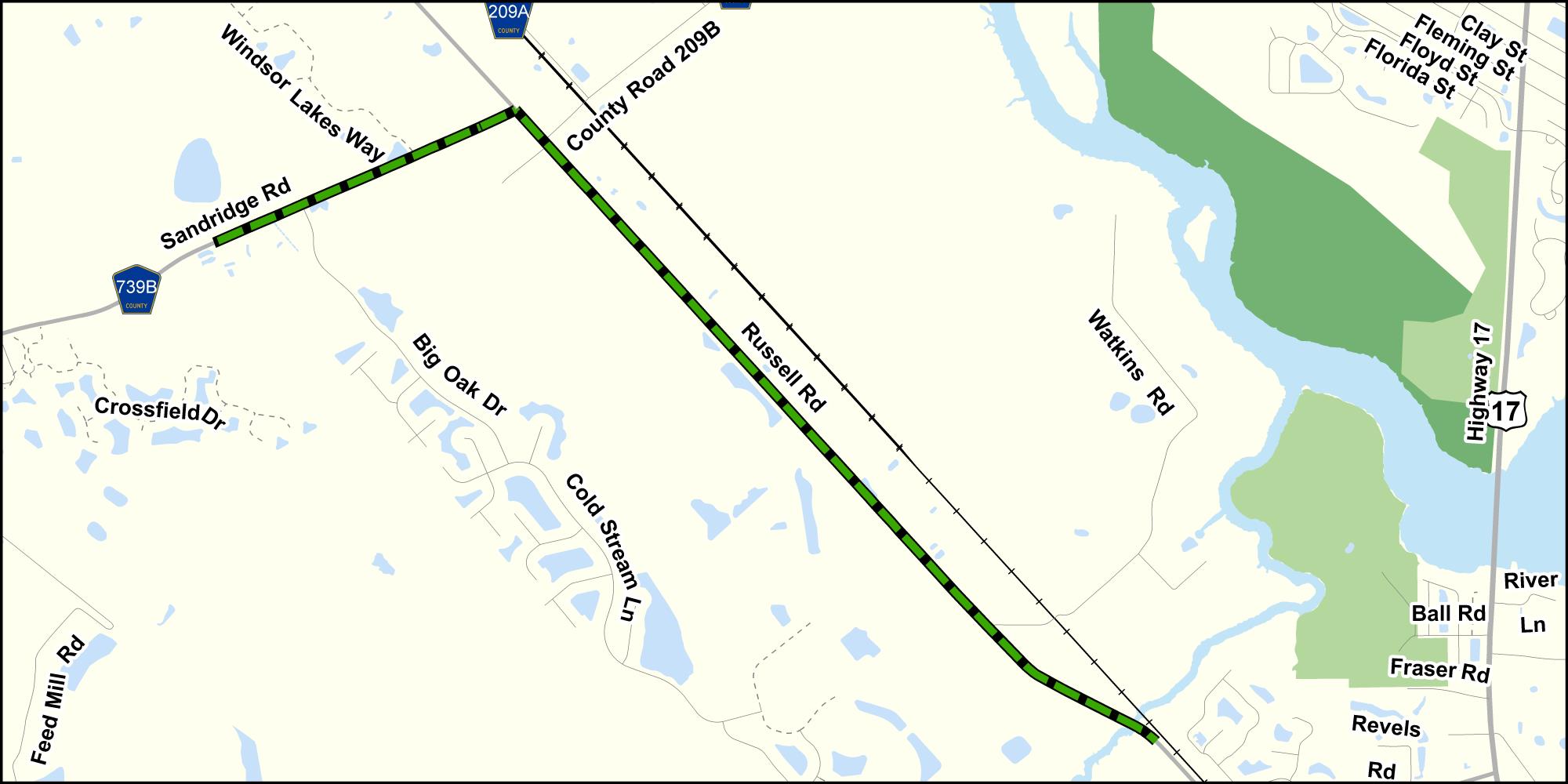 Project #3- CR 209 from Sandridge Road to CR 315B