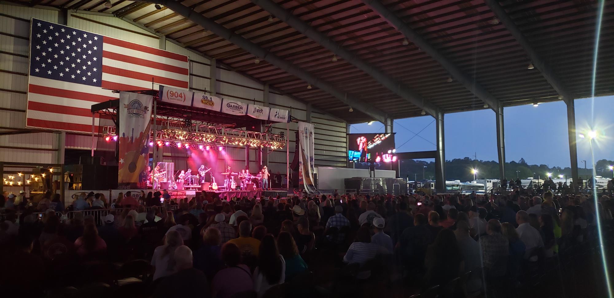 Concert at fairgrounds