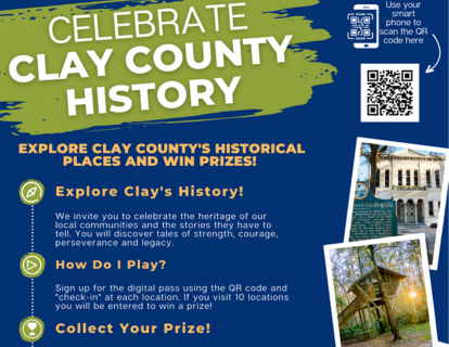 Clay County History Passport flyer