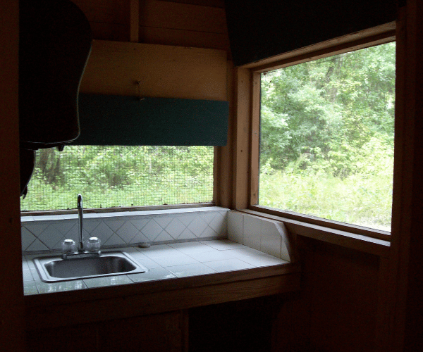 Muscagee kitchen window view