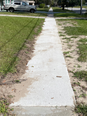 new sidewalk