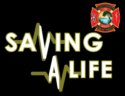 Saving a Life with Clay County Fire Rescue's logo