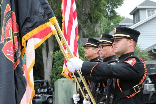 Color guard for a special event