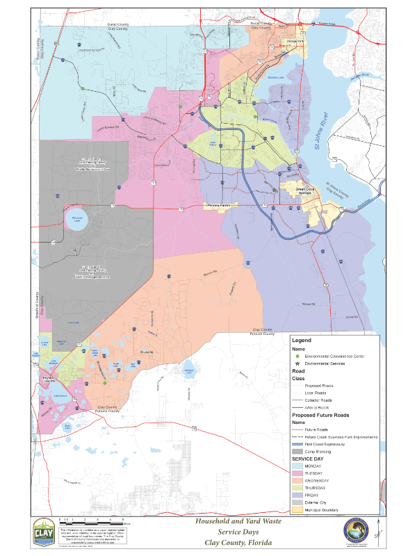 FCC Service Day Map